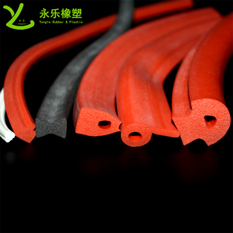 擠出發(fā)泡密封條，定制硅膠發(fā)泡密封條，耐高溫發(fā)泡硅膠密封條