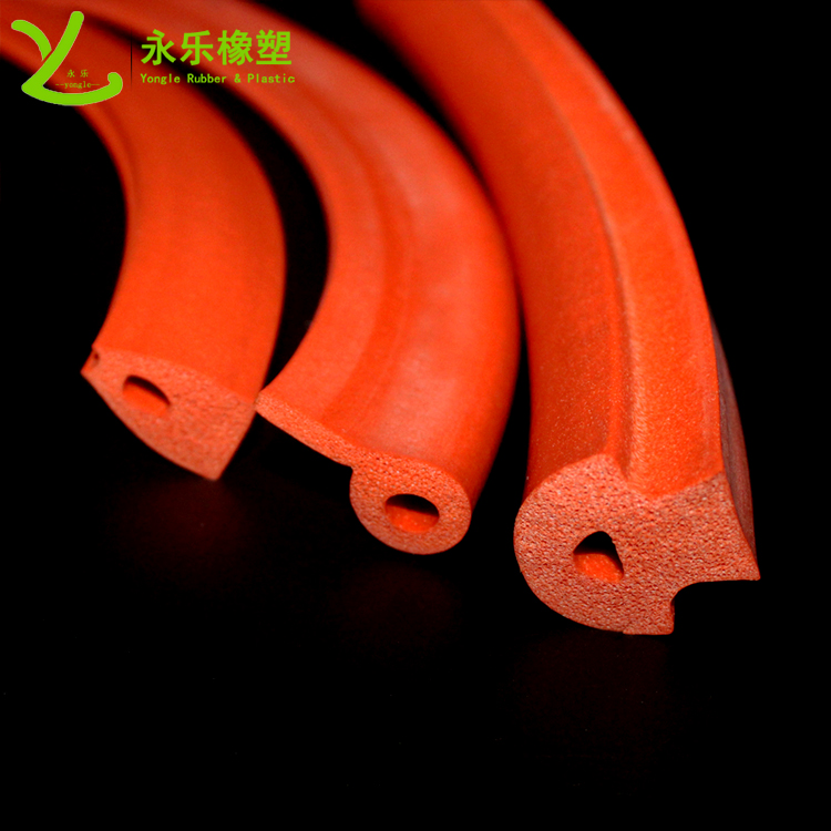 擠出發(fā)泡密封條，定制硅膠發(fā)泡密封條，耐高溫發(fā)泡硅膠密封條