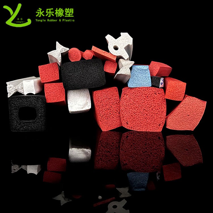 擠出發(fā)泡硅膠條，防水發(fā)泡硅膠條，耐高溫發(fā)泡硅膠條