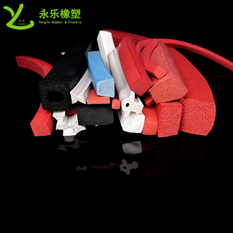 擠出發(fā)泡硅膠條，防水發(fā)泡硅膠條，耐高溫發(fā)泡硅膠條