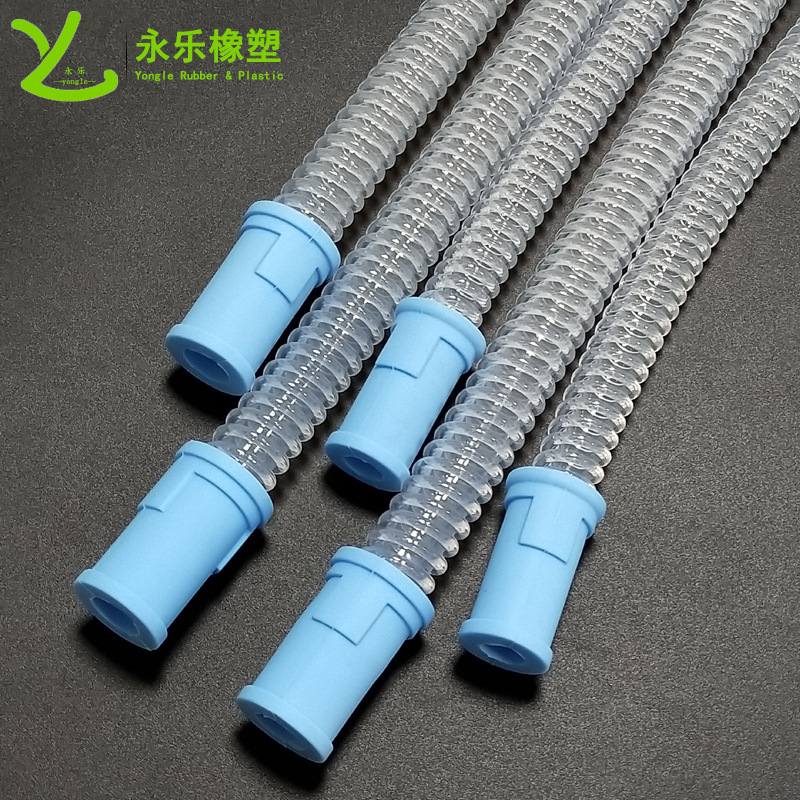 薊醫(yī)用食品螺旋硅膠軟管,重復(fù)使用硅膠螺旋管,呼吸機硅膠管