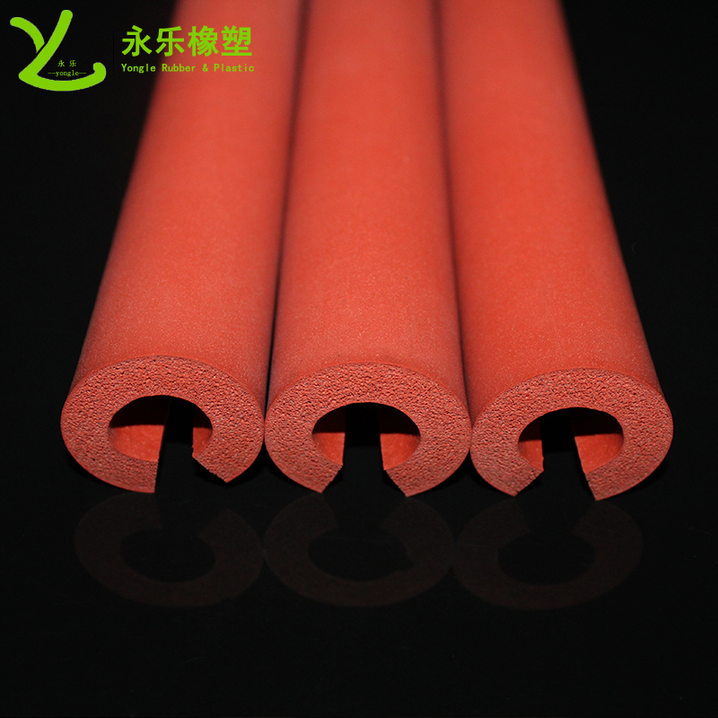 武清開口發(fā)泡硅膠管，耐高溫發(fā)泡硅膠管，保溫發(fā)泡硅膠管，隔熱發(fā)泡硅膠管