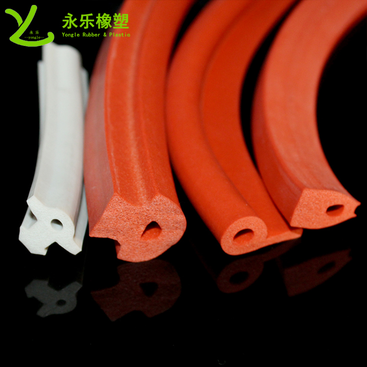 武清耐高溫發(fā)泡硅膠條，阻燃發(fā)泡硅膠條，細(xì)孔硅膠發(fā)泡條