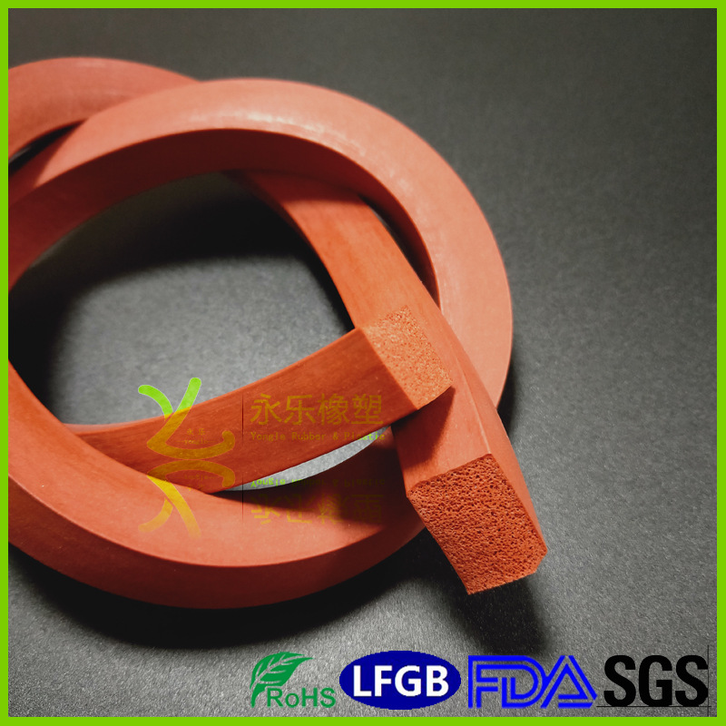 武清硅膠海綿密封條,.發(fā)泡密封條,耐高溫發(fā)泡硅膠條 硅膠條廠