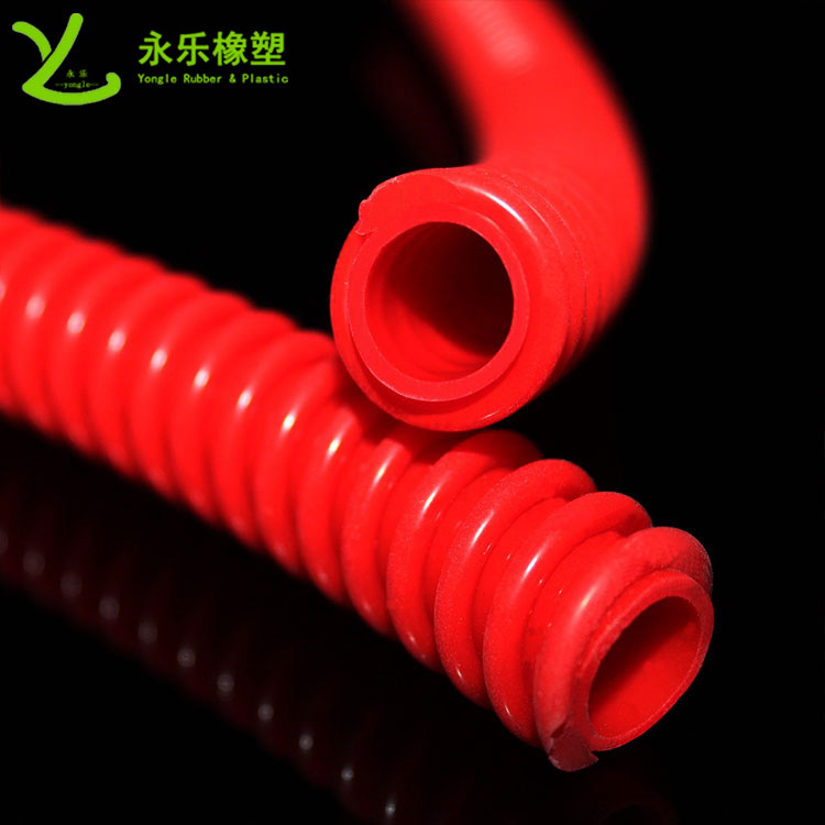 擠出醫(yī)用硅膠波紋管，紅色硅膠波紋管，耐高溫硅膠波紋管