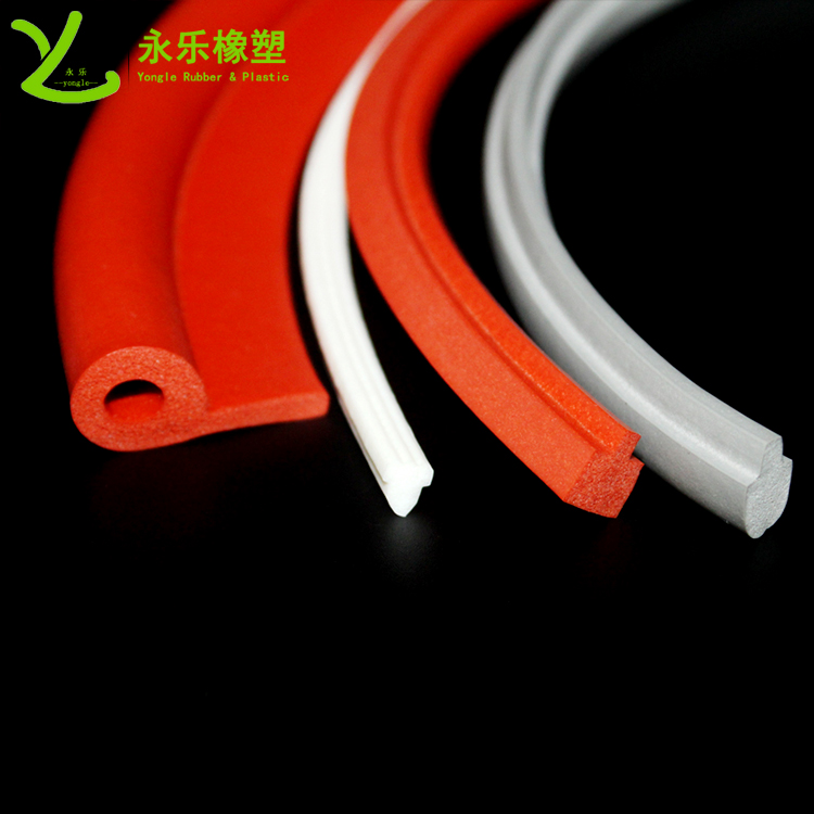 擠出發(fā)泡密封條，定制硅膠發(fā)泡密封條，耐高溫發(fā)泡硅膠密封條