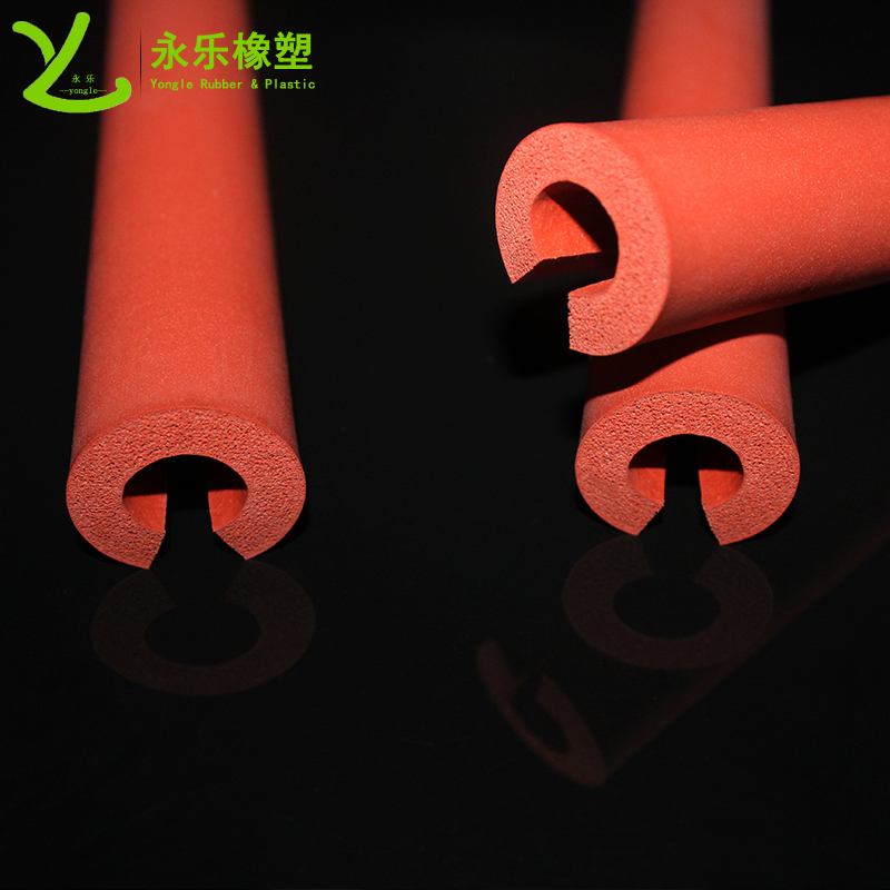 武清開口發(fā)泡硅膠管，耐高溫發(fā)泡硅膠管，保溫發(fā)泡硅膠管，隔熱發(fā)泡硅膠管