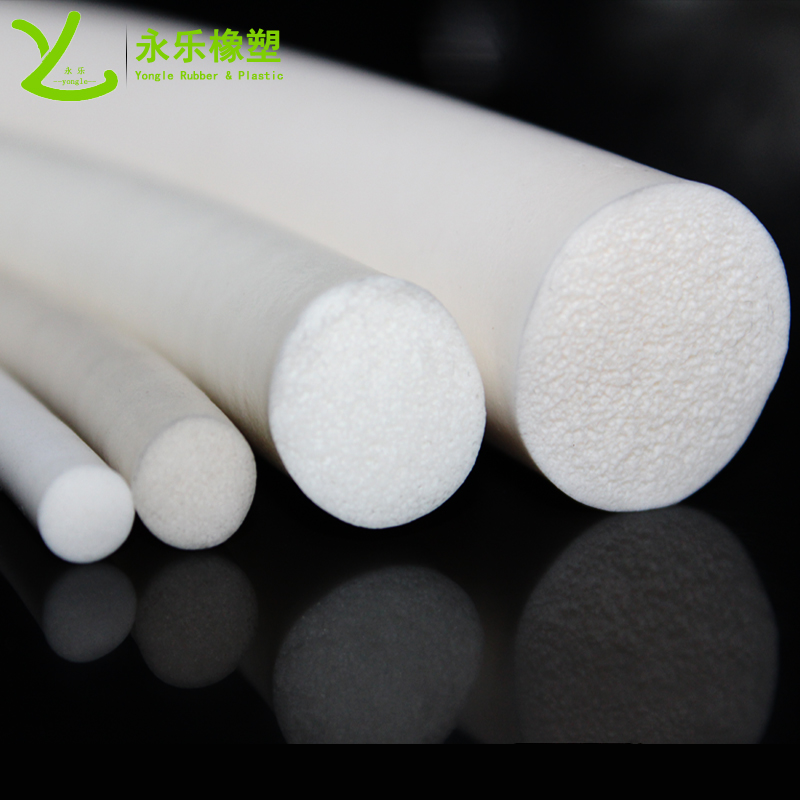 武清白色發(fā)泡硅膠條，無鹵發(fā)泡硅膠密封條，防水發(fā)泡硅膠密封條